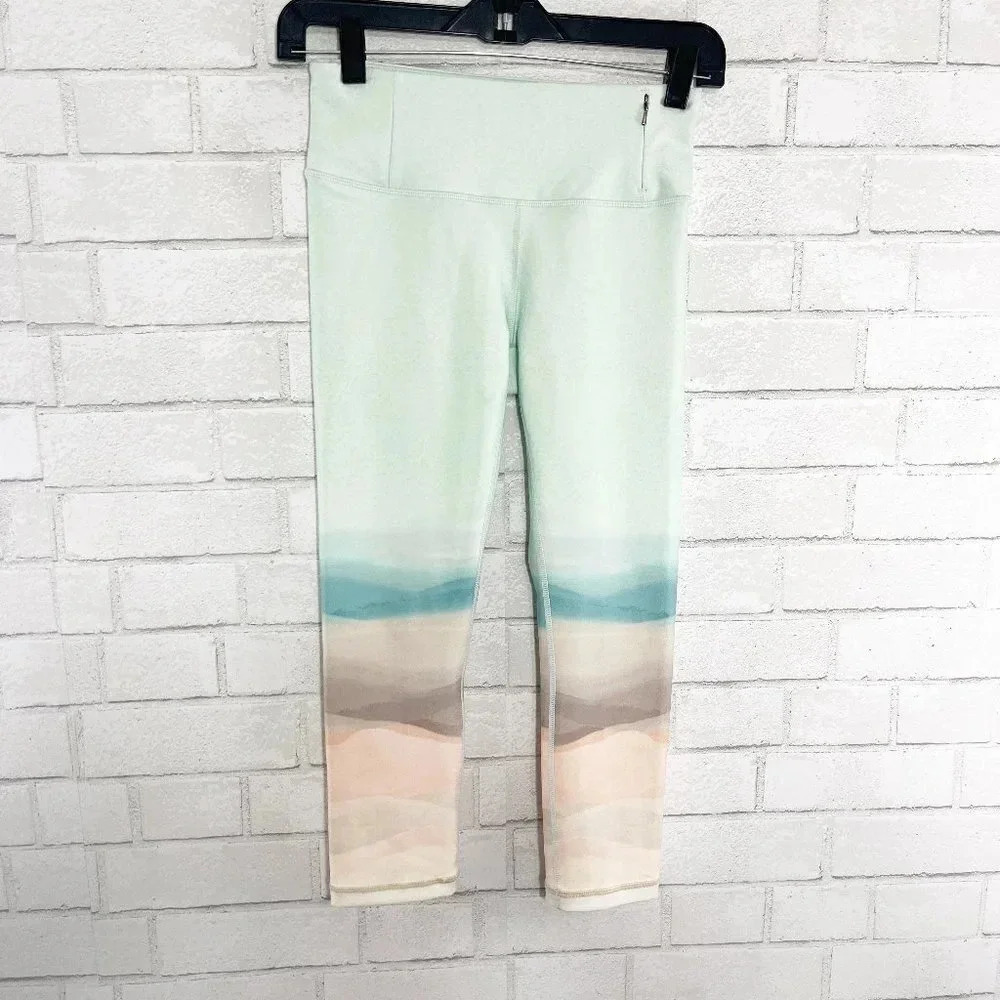 Calia by Carrie Underwood Pastel Ombre Cropped Leggings Women's Size XS